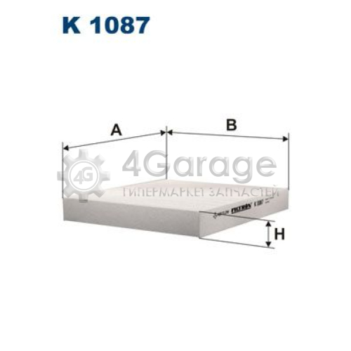 FILTRON K1087 Фильтр воздух во внутренном пространстве