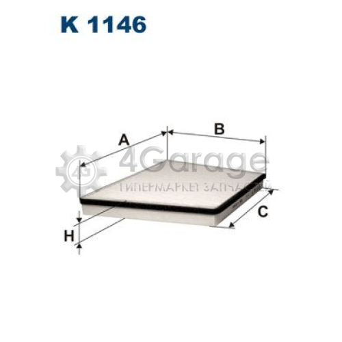 FILTRON K1146 Фильтр воздух во внутренном пространстве