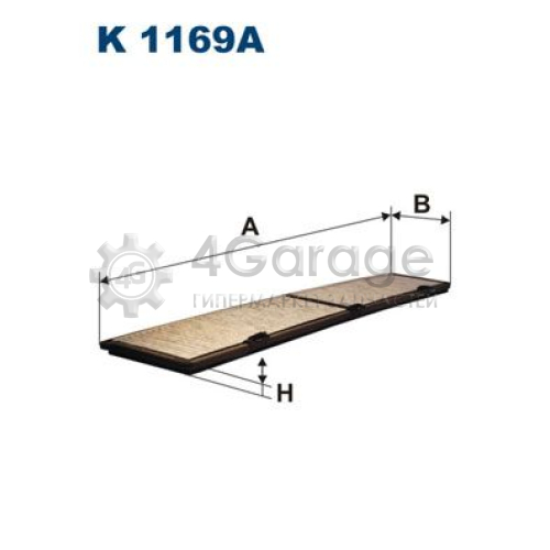 FILTRON K1169A Фильтр воздух во внутренном пространстве