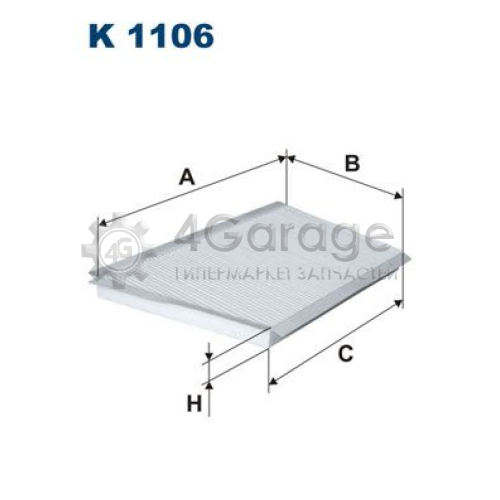 FILTRON K1106 Фильтр воздух во внутренном пространстве