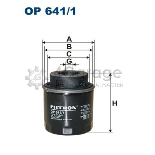 Масляный фильтр FILTRON OP6411 в Москве