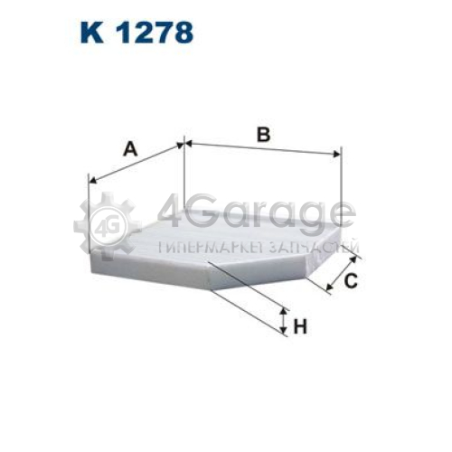 FILTRON K1278 Фильтр воздух во внутренном пространстве