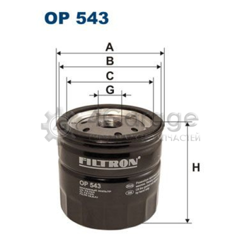 FILTRON OP543 Масляный фильтр