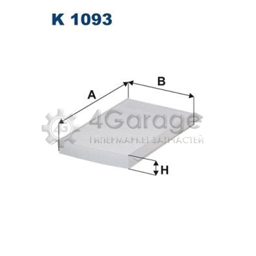 FILTRON K1093 Фильтр воздух во внутренном пространстве