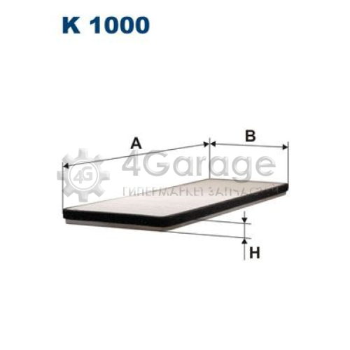 FILTRON K1000 Фильтр воздух во внутренном пространстве