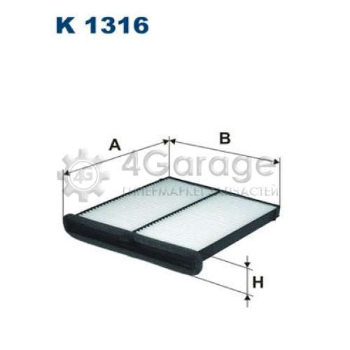 FILTRON K1316 Фильтр воздух во внутренном пространстве