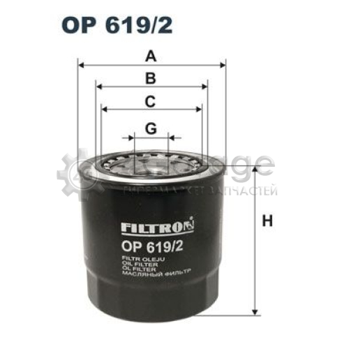 FILTRON OP6192 Масляный фильтр