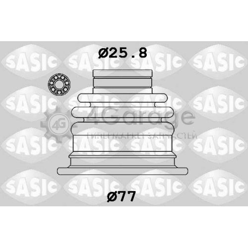 SASIC 1904052 Комплект пылника приводной вал
