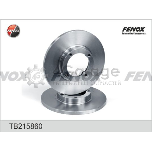 FENOX TB215860 Тормозной диск