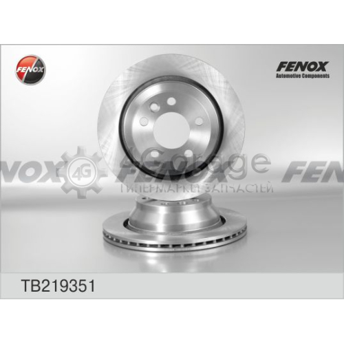 FENOX TB219351 Тормозной диск