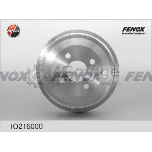 FENOX TO216000 Тормозной барабан