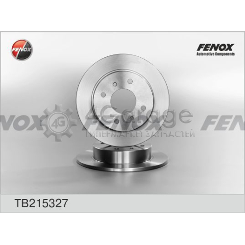 FENOX TB215327 Тормозной диск