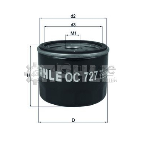 MAHLE OC727 Масляный фильтр