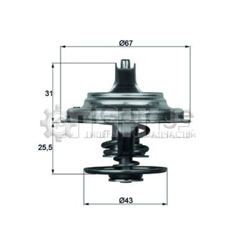 MAHLE TX2379D Термостат охлаждающая жидкость