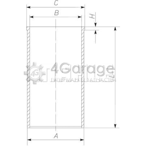 MAHLE 007WT2400 Гильза цилиндра