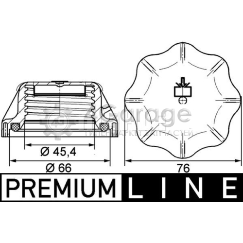 Крышка резервуар охлаждающей жидкости BEHR *** PREMIUM LINE *** MAHLE CRB20000P в Москве