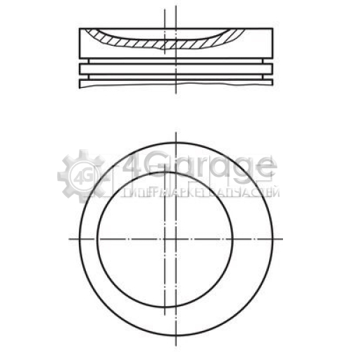 MAHLE 0116200 Поршень