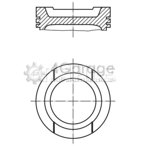 MAHLE 0332002 Поршень