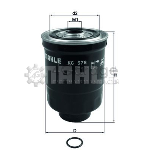 MAHLE KC578D Топливный фильтр