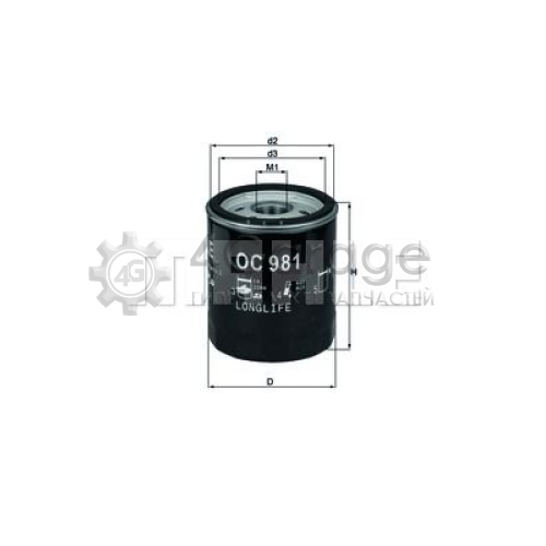 MAHLE OC981 Масляный фильтр в Красноярске