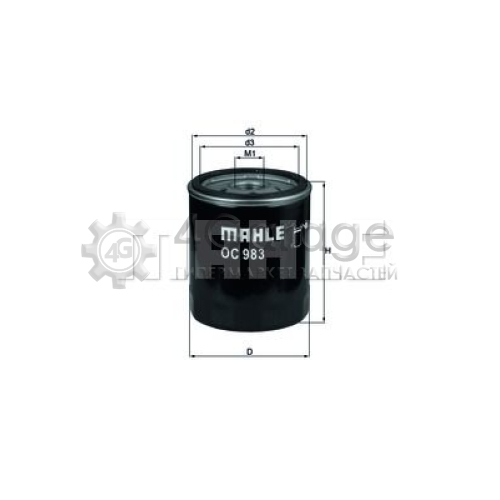 MAHLE OC983 Масляный фильтр в Красноярске