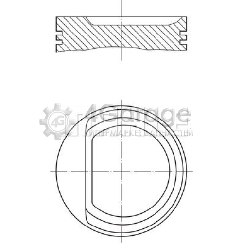 MAHLE 0307100 Поршень