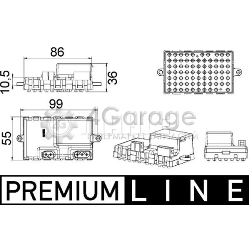 MAHLE ABR34000P Регулятор вентилятор салона BEHR *** PREMIUM LINE ***