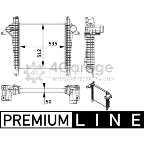 MAHLE CI136000P Интеркулер BEHR *** PREMIUM LINE ***