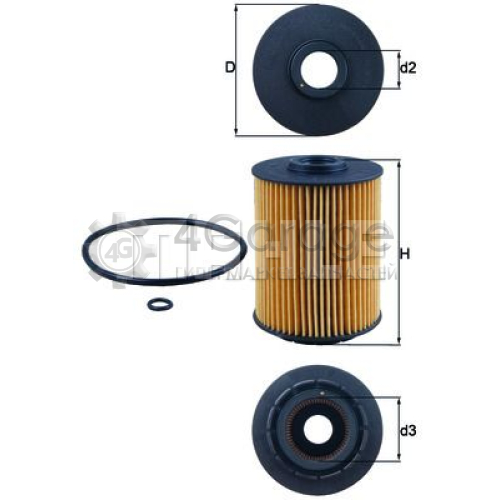 MAHLE OX356D Масляный фильтр в Красноярске