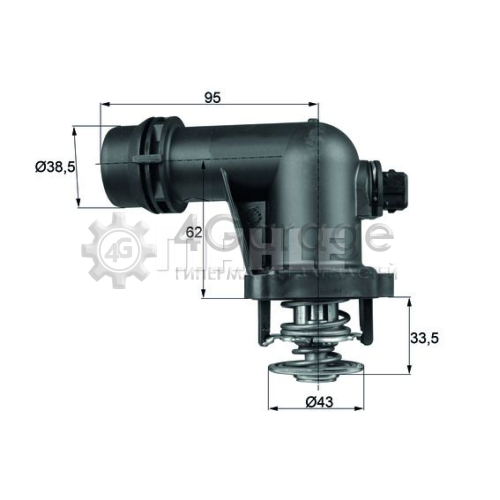 MAHLE TM15105 Термостат охлаждающая жидкость