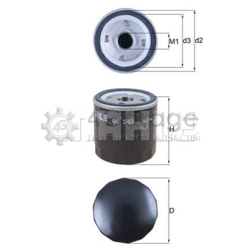 MAHLE OC243 Масляный фильтр в Красноярске