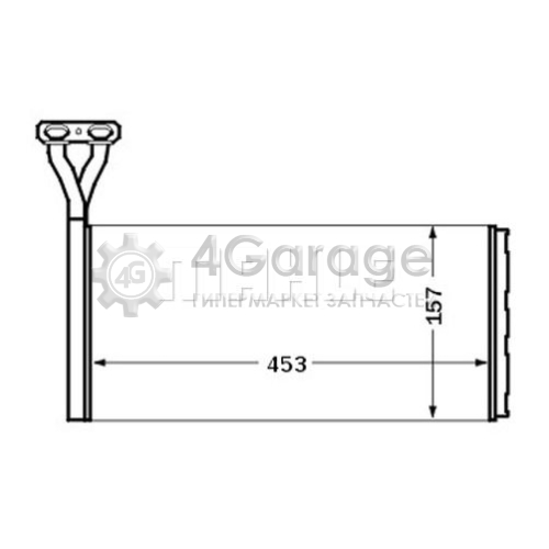 MAHLE AH46000S Теплообменник отопление салона