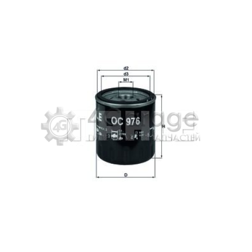 MAHLE OC976 Масляный фильтр в Красноярске