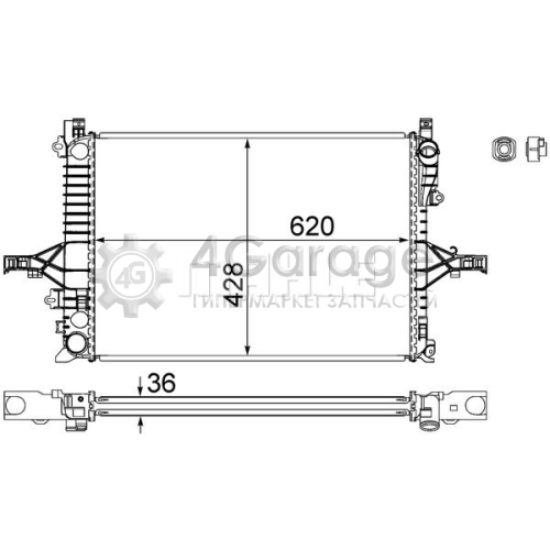 MAHLE CR1546000S Радиатор охлаждение двигателя