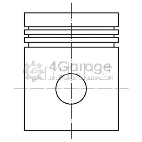 MAHLE 0156102 Поршень