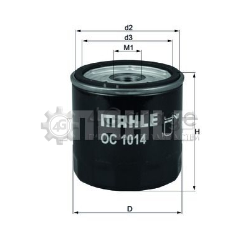 MAHLE OC1014 Масляный фильтр