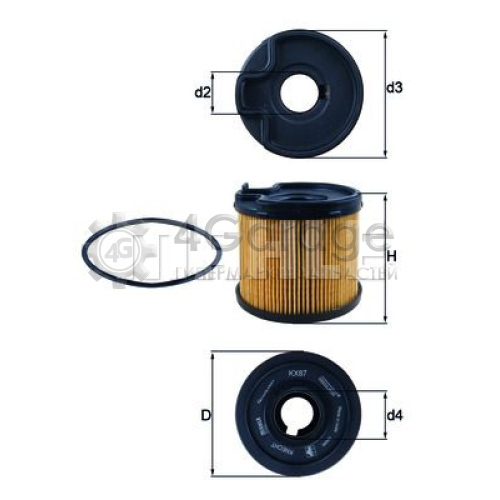 Топливный фильтр MAHLE KX87D в Нижнем Новгороде
