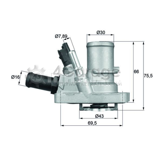 MAHLE TI14488 Термостат охлаждающая жидкость