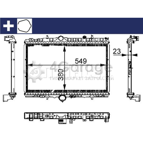 MAHLE CR392000S Радиатор охлаждение двигателя