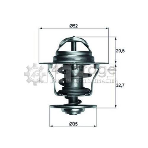 MAHLE TX1288D Термостат охлаждающая жидкость