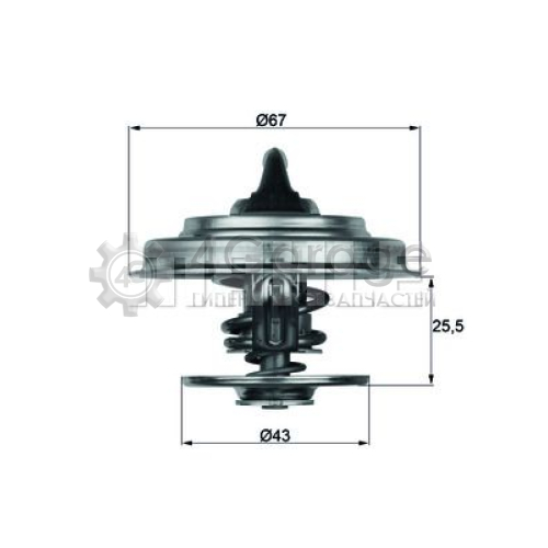 MAHLE TX1887D Термостат охлаждающая жидкость