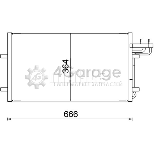 MAHLE AC374000S Конденсатор кондиционер