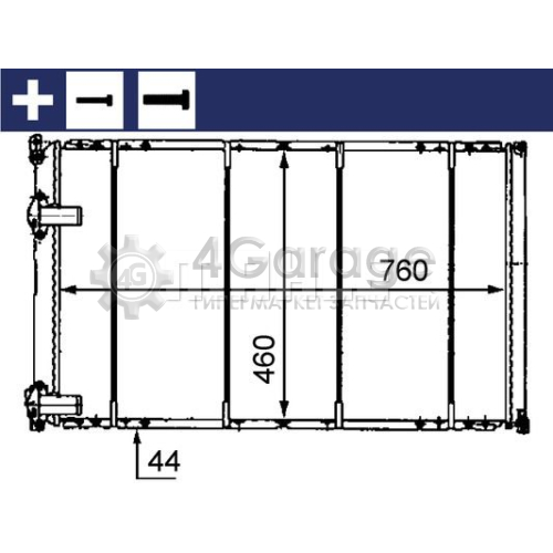 MAHLE CR526000S Радиатор охлаждение двигателя