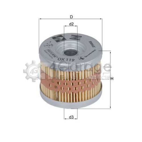 MAHLE OX119 Масляный фильтр