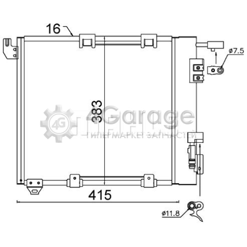 MAHLE AC349000S Конденсатор кондиционер