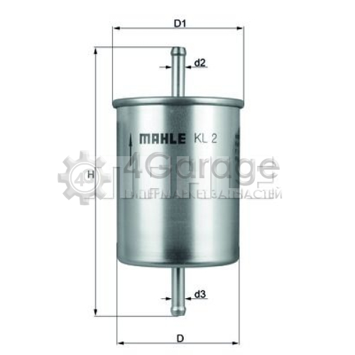 MAHLE KL2 Топливный фильтр