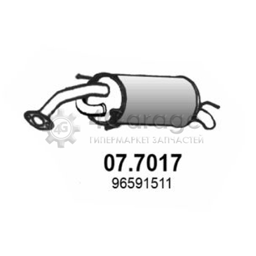 Глушитель выхлопных газов конечный ASSO 077017 в Москве