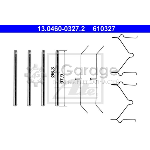 ATE 13046003272 Комплектующие колодки дискового тормоза