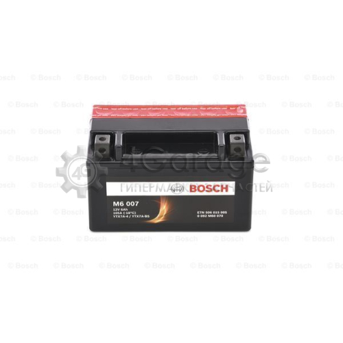 BOSCH 0092M60070 Стартерная аккумуляторная батарея M6