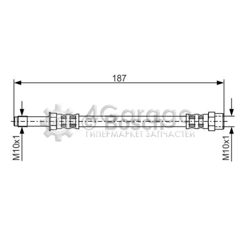 BOSCH 1987476715 Тормозной шланг